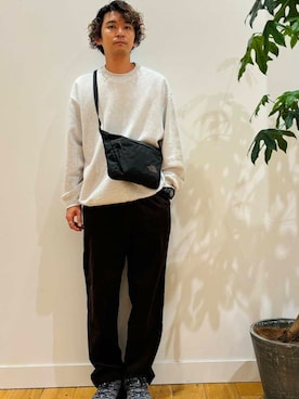 「運動会コーデ」｜「アイテム（スウェット）」を使った、teeさん（メンズ・175cm）の秋コーディネート