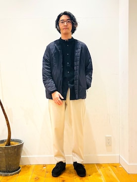 「clarks」｜「アイテム（シューズ）」を使った、takuさん（メンズ・175cm）の冬コーディネート