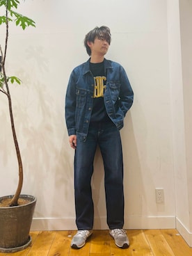 「Lee（リー）のアイテム（ジャケット/アウター）」を使った、MATSUMOTOさん（メンズ・175cm）の冬コーディネート