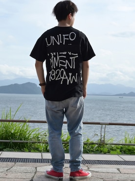 「uniform experiment」｜「アイテム（腕時計）」を使った、Kenpesu321さん（メンズ・165cm）の夏コーディネート