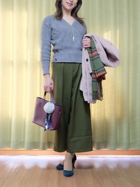 「ニット/セーター」｜Kanon1008さん（レディース・170cm）の秋コーディネート