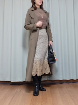 「夢展望（ユメテンボウ）のアイテム」を使った、Kanon1008さん（レディース・170cm）の冬コーディネート