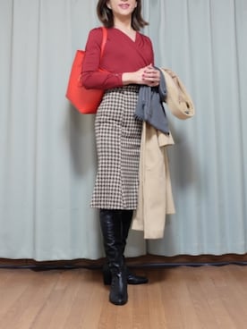 「夢展望（ユメテンボウ）のアイテム」を使った、Kanon1008さん（レディース・170cm）の冬コーディネート