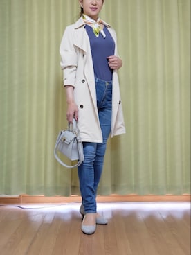 「Ｖネック」｜「アイテム（ジャケット/アウター）」を使った、Kanon1008さん（レディース・170cm）の夏コーディネート