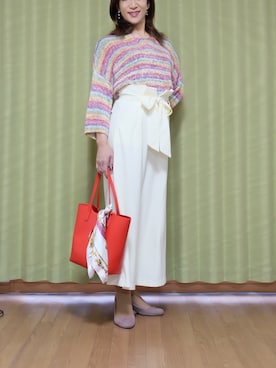 「Doux Belle（ドゥーベル）のアイテム」を使った、Kanon1008さん（レディース・170cm）の春コーディネート