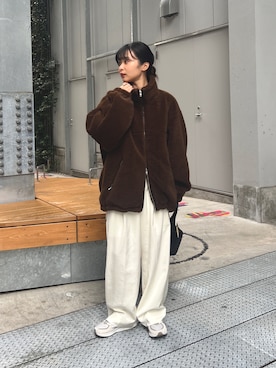 「アイテム（ブルゾン）」を使った、YURIさん（レディース・155cm・20代）の秋コーディネート