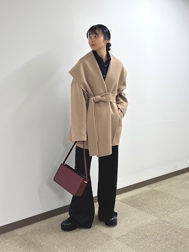 「アイテム（その他アウター）」を使った、YURIさん（レディース・155cm）の秋コーディネート