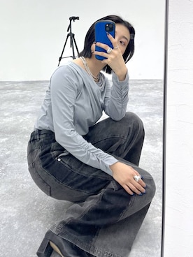 遥さん（レディース・156cm）の冬コーディネート