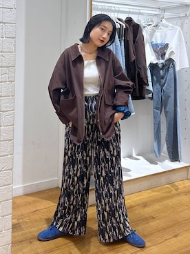 「アイテム（シュシュ）」を使った、遥さん（レディース・156cm・20代）の夏コーディネート