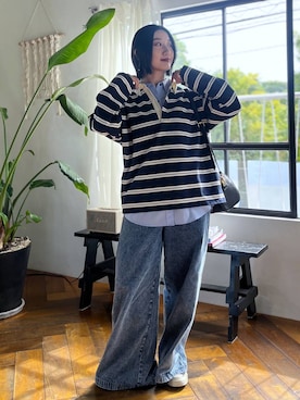 「ボストンバッグ」｜遥さん（レディース・156cm）の冬コーディネート