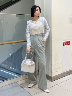 「アイテム（パンプス）」を使った、遥さん（レディース・156cm・20代）の春コーディネート