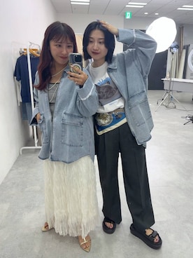 「アイテム（ハンカチ/ハンドタオル）」を使った、遥さん（レディース・156cm・20代）の夏コーディネート