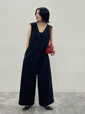 「アイテム（つなぎ/オールインワン）」を使った、遥さん（レディース・156cm・20代）の夏コーディネート