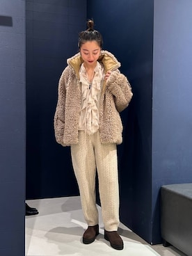 「Curensology（カレンソロジー）のアイテム（ブルゾン）」を使った、shimoさん（レディース・156cm）の秋コーディネート