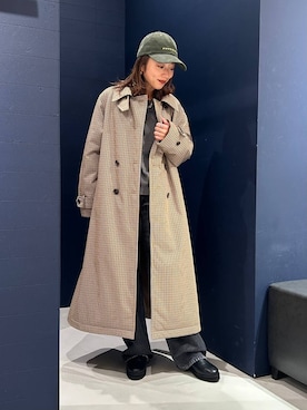 「アイテム（チェスターコート）」を使った、shimoさん（レディース・156cm・20代）の秋コーディネート