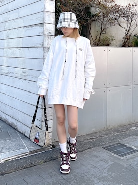 服部 天音さん（レディース・157cm）の春コーディネート