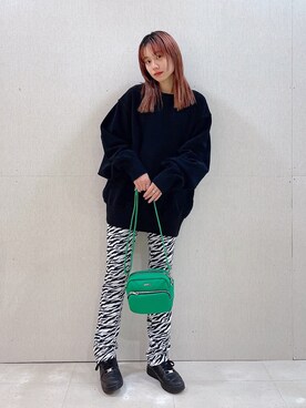 服部 天音さん（レディース・157cm）の冬コーディネート