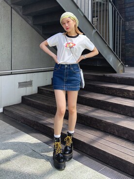 服部 天音さん（レディース・157cm）の春コーディネート