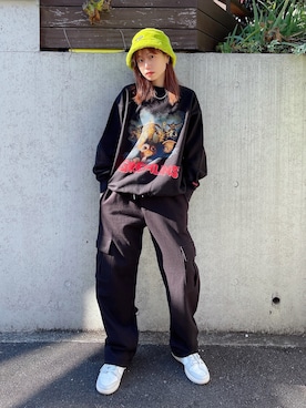 服部 天音さん（レディース・157cm）の冬コーディネート