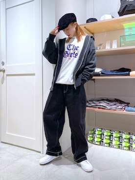 服部 天音さん（レディース・157cm）の秋コーディネート