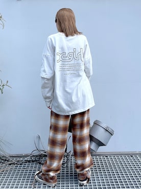 服部 天音さん（レディース・157cm）の秋コーディネート
