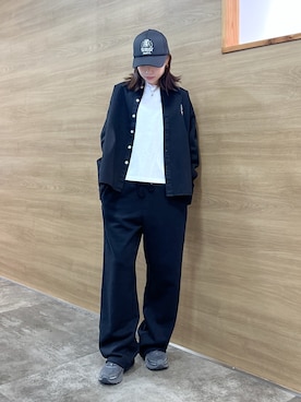 「X-girl（エックスガール）のアイテム」を使った、服部 天音さん（レディース・157cm）の秋コーディネート