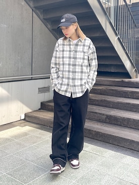 服部 天音さん（レディース・157cm）の春コーディネート