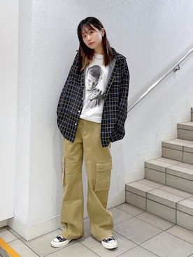 服部 天音さん（レディース・157cm）の秋コーディネート