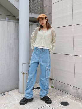 服部 天音さん（レディース・157cm）の秋コーディネート