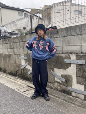 X-girl × GRATEFUL DEAD BEAR KNIT TOPを使った人気ファッション X-girl × GRATEFUL DEAD BEAR KNIT TOPを使った人気ファッション