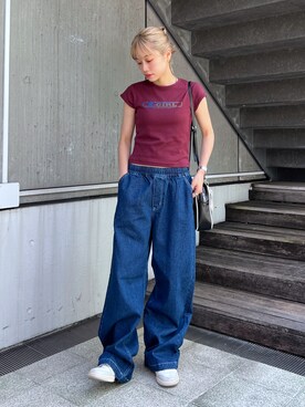 服部 天音さん（レディース・157cm）の夏コーディネート