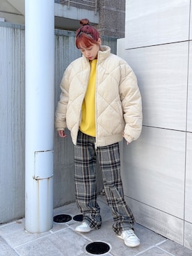 服部 天音さん（レディース・157cm）の冬コーディネート