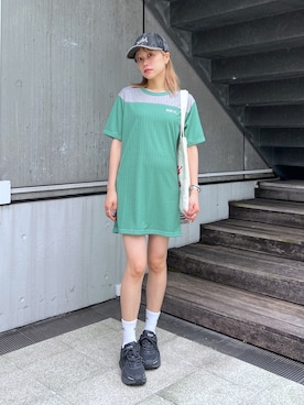 服部 天音さん（レディース・157cm）の夏コーディネート