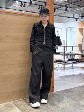 「X-girl（エックスガール）のアイテム」を使った、服部 天音さん（レディース・157cm）の秋コーディネート