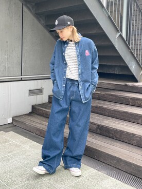 服部 天音さん（レディース・157cm）の春コーディネート