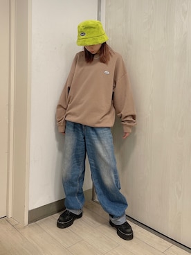 服部 天音さん（レディース・157cm）の冬コーディネート