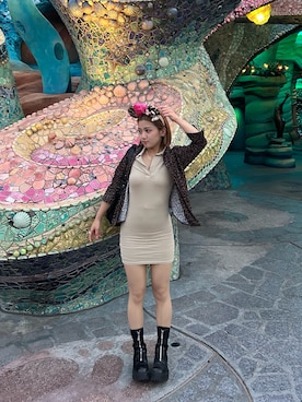 「ZARA（ザラ）のアイテム（ブーツ）」を使った、akoさん（レディース・150cm）の秋コーディネート