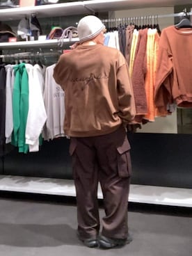 「アイテム（スウェット）」を使った、shibaさん（メンズ・172cm・20代）の冬コーディネート