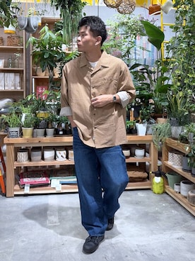 「GEORGE'S（ジョージズ）のアイテム（パンツ）」を使った、shibaさん（メンズ・172cm）の秋コーディネート