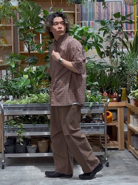 「GEORGE'S（ジョージズ）のスクリーンスターズタンク（タンクトップ、ホワイト系）」を使った、shibaさん（メンズ・172cm）の春コーディネート
