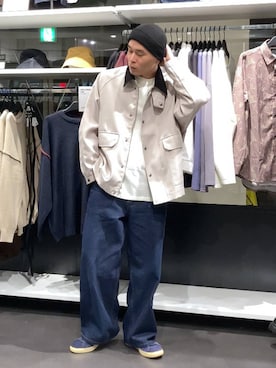 「アイテム（ニットキャップ/ビーニー）」を使った、shibaさん（メンズ・172cm・20代）の秋コーディネート