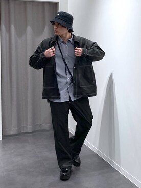 「アイテム（ブルゾン）」を使った、shibaさん（メンズ・172cm・20代）の冬コーディネート