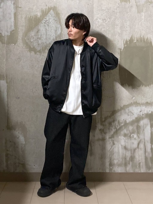 セール】PUレザー切替スカジャン / 147314（ブルゾン）｜LAKOLE