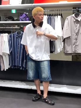 「アイテム（サンダル）」を使った、shibaさん（メンズ・172cm・20代）の夏コーディネート