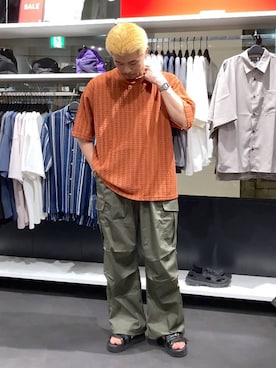 「アイテム（サンダル）」を使った、shibaさん（メンズ・172cm・20代）の夏コーディネート