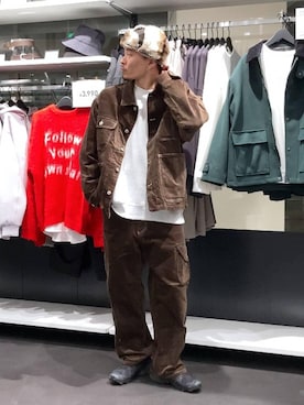 「アイテム（スウェット）」を使った、shibaさん（メンズ・172cm・20代）の秋コーディネート