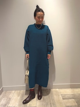 「アイテム（ワンピース/ドレス）」を使った、遠藤　裕子さん（レディース・155cm・30代）の秋コーディネート