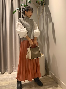 遠藤　裕子さん（レディース・155cm）の冬コーディネート