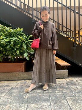 遠藤　裕子さん（レディース・155cm）の秋コーディネート