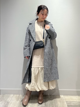 「アイテム（ワンピース/ドレス）」を使った、遠藤　裕子さん（レディース・155cm・30代）の冬コーディネート